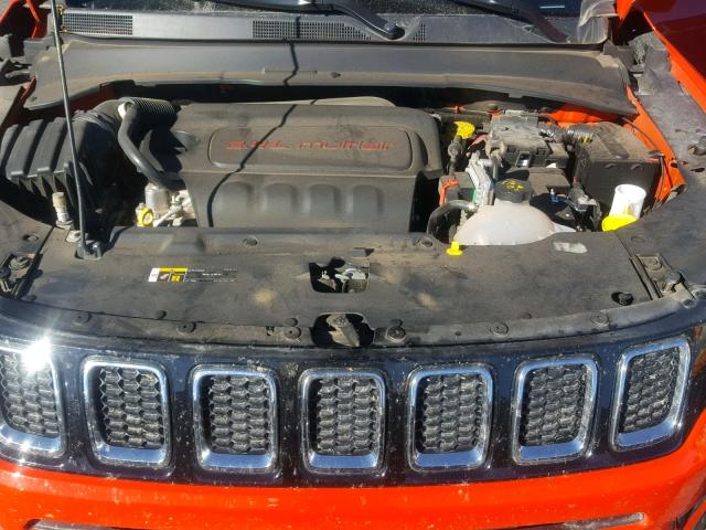 3C4NJDAB3HT656153 - 2017 JEEP COMPASS SP 橙色 照片 7