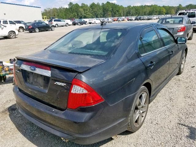 3FAHP0KC4AR268157 - 2010 FORD FUSION SPO BLACK photo 4