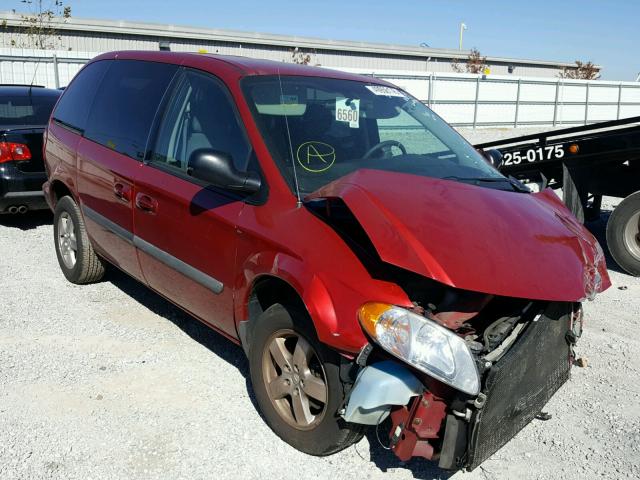 1D4GP45R56B757579 - 2006 DODGE CARAVAN SX RED photo 1