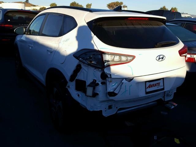 KM8J3CA21JU692501 - 2018 HYUNDAI TUCSON LIM WHITE photo 3