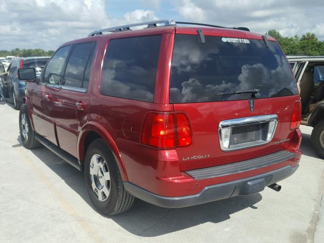 5LMFU27515LJ17645 - 2005 LINCOLN NAVIGATOR Бордовый фото 3