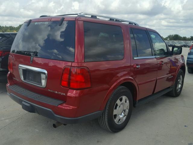5LMFU27515LJ17645 - 2005 LINCOLN NAVIGATOR Бордовый фото 4