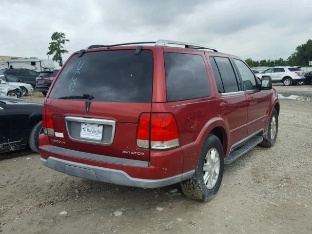 5LMEU68H24ZJ01266 - 2004 LINCOLN AVIATOR 红色 照片 4