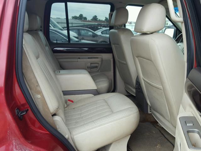 5LMEU68H24ZJ01266 - 2004 LINCOLN AVIATOR 红色 照片 6