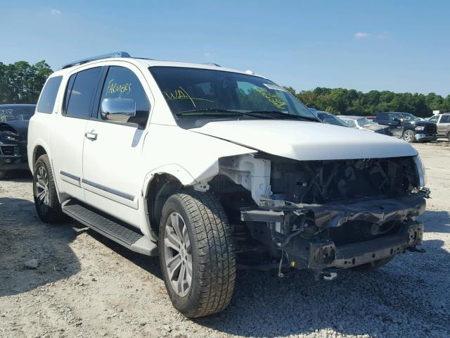 5N1BA0ND6FN601535 - 2015 NISSAN ARMADA SV WHITE photo 1