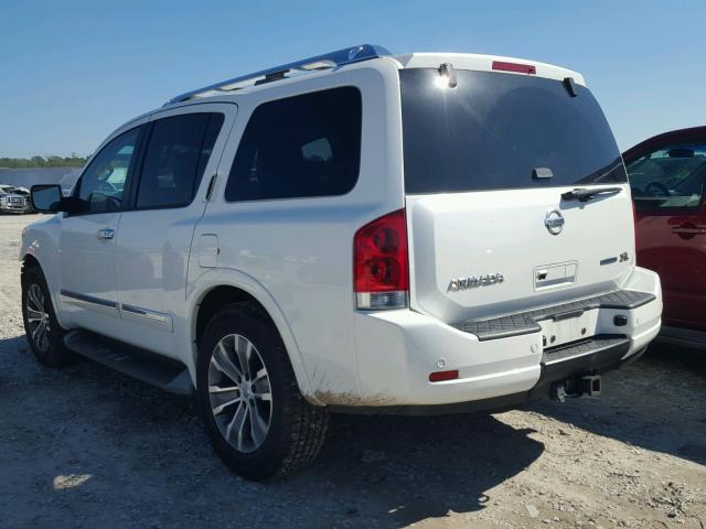 5N1BA0ND6FN601535 - 2015 NISSAN ARMADA SV WHITE photo 3