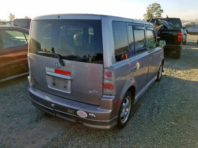 JTLKT334X54023029 - 2005 TOYOTA SCION XB ნაცრისფერი ფოტო 4