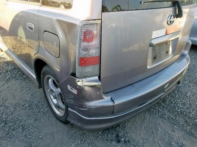 JTLKT334X54023029 - 2005 TOYOTA SCION XB ნაცრისფერი ფოტო 9