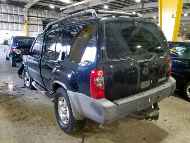 5N1ED28Y13C673099 - 2003 NISSAN XTERRA XE BLACK photo 3