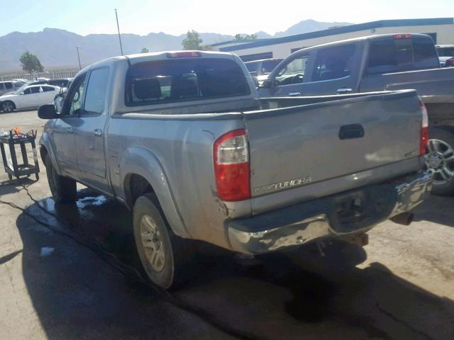 5TBET34196S519208 - 2006 TOYOTA TUNDRA DOU SILVER photo 3