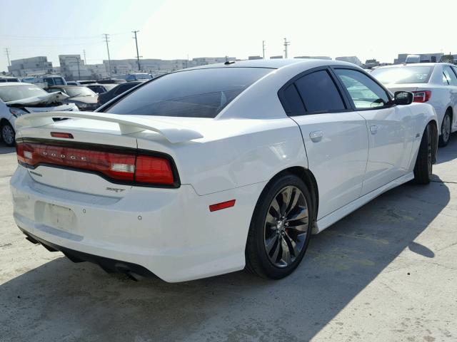 2C3CDXEJ8EH256504 - 2014 DODGE CHARGER SR WHITE photo 4