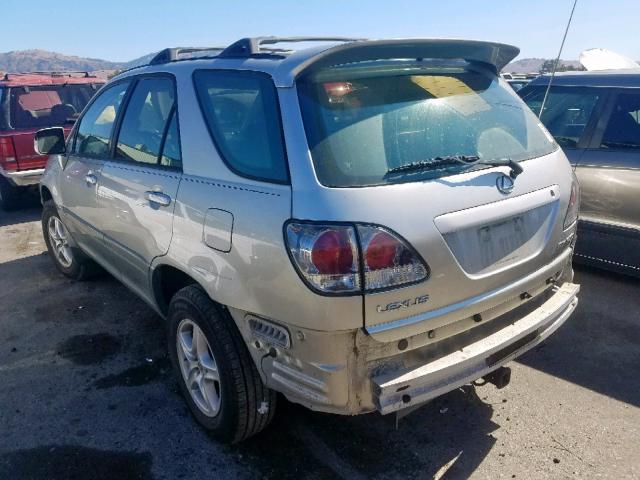 JTJHF10U930314600 - 2003 LEXUS RX 300 SILVER photo 3