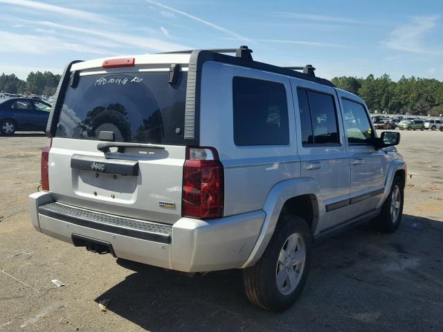 1J8HH48N88C159273 - 2008 JEEP COMMANDER SILVER photo 4