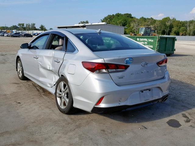 5NPE34AFXJH625663 - 2018 HYUNDAI SONATA SPO SILVER photo 3