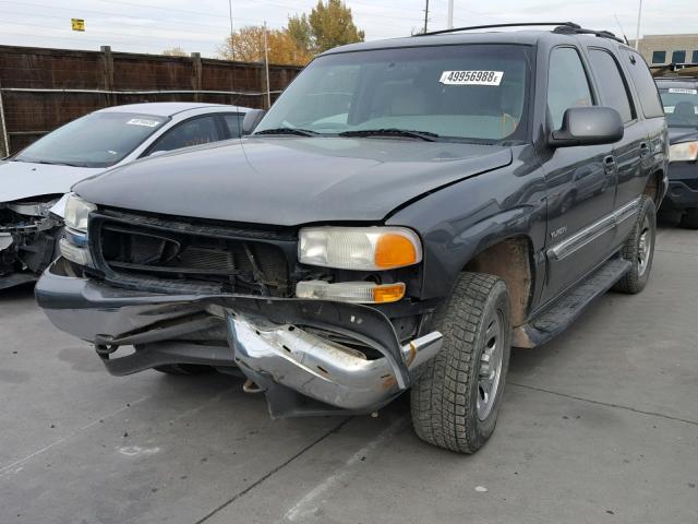 1GKEK13T61R183224 - 2001 GMC YUKON GRAY photo 2