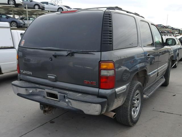 1GKEK13T61R183224 - 2001 GMC YUKON GRAY photo 4