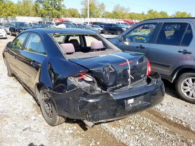 1G2ZH58N374215196 - 2007 PONTIAC G6 GT BLACK photo 3