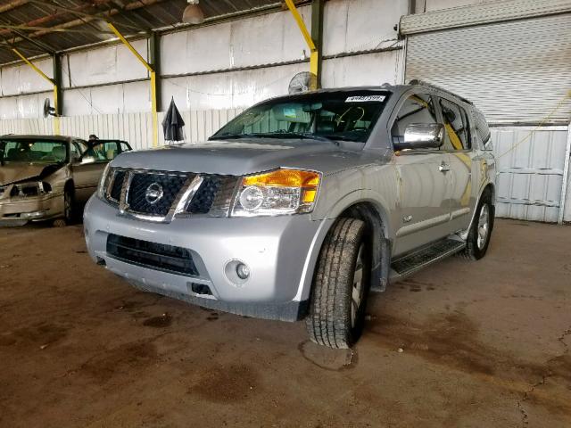 5N1AA08CX8N603905 - 2008 NISSAN ARMADA SE SILVER photo 2