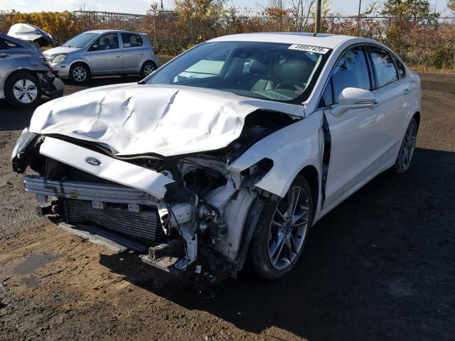 3FA6P0D93ER341601 - 2014 FORD FUSION TIT WHITE photo 2