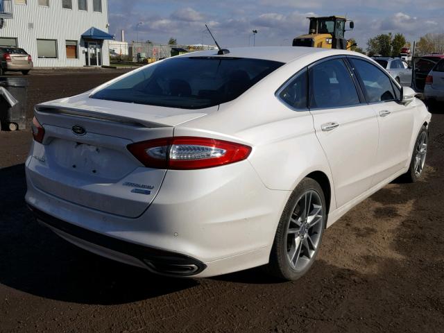 3FA6P0D93ER341601 - 2014 FORD FUSION TIT WHITE photo 4