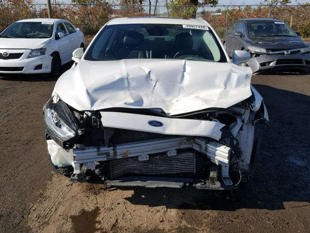 3FA6P0D93ER341601 - 2014 FORD FUSION TIT WHITE photo 9