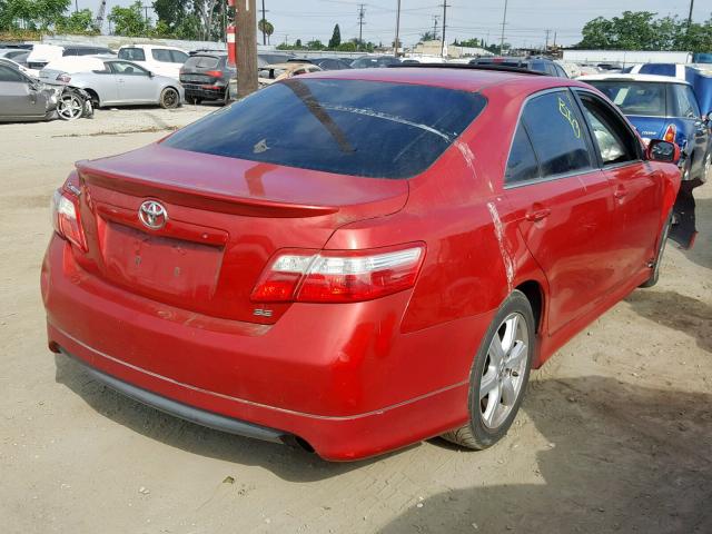 4T1BE46K87U179140 - 2007 TOYOTA CAMRY NEW RED photo 4