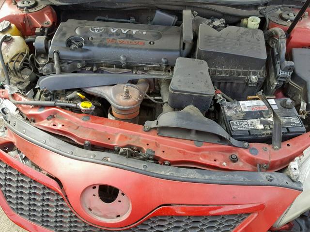 4T1BE46K87U179140 - 2007 TOYOTA CAMRY NEW RED photo 7