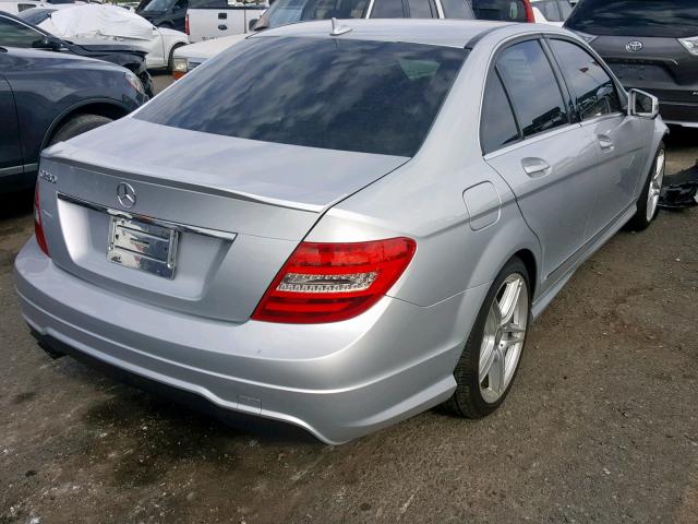 WDDGF4HB9EA958409 - 2014 MERCEDES-BENZ C 250 SILVER photo 4