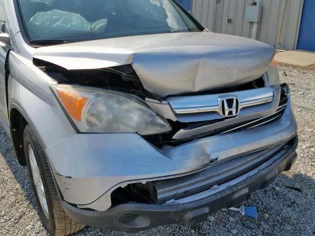 JHLRE487X7C061367 - 2007 HONDA CR-V EXL SILVER photo 9