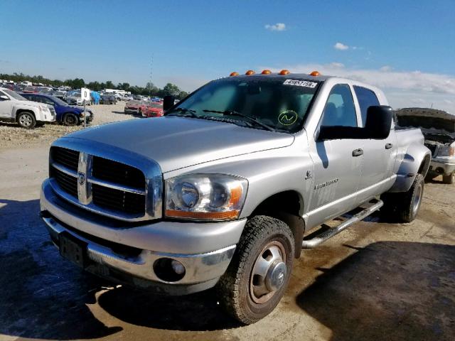 3D7MX49C86G270315 - 2006 DODGE RAM 3500 SILVER photo 2