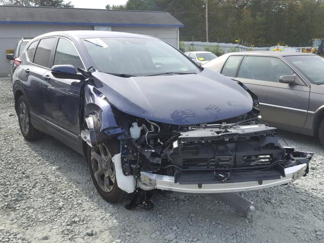 7FARW2H8XJE067613 - 2018 HONDA CR-V EXL BLUE photo 1