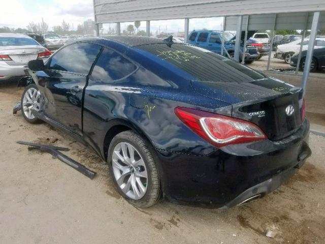 KMHHT6KD8DU108681 - 2013 HYUNDAI GENESIS CO BLACK photo 3