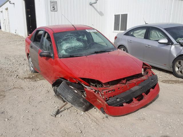 1FAFP34N56W174283 - 2006 FORD FOCUS ZX4 RED photo 1