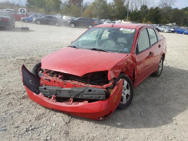 1FAFP34N56W174283 - 2006 FORD FOCUS ZX4 RED photo 2