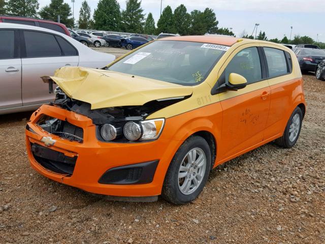 1G1JA6SH5C4133043 - 2012 CHEVROLET SONIC LS 橙色 照片 2