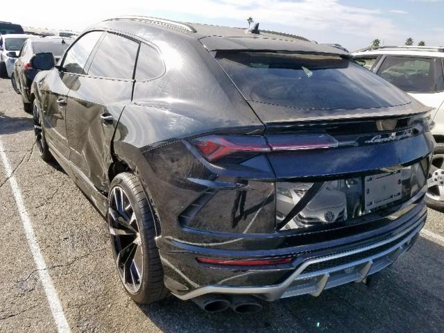 ZPBUA1ZL7KLA01982 - 2019 LAMBORGHINI URUS BLACK photo 3