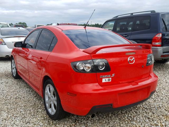 JM1BK323071644243 - 2007 MAZDA 3 S RED photo 3