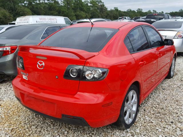 JM1BK323071644243 - 2007 MAZDA 3 S RED photo 4