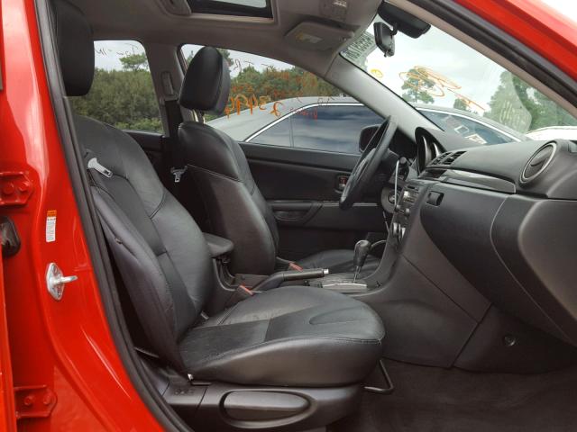 JM1BK323071644243 - 2007 MAZDA 3 S RED photo 5