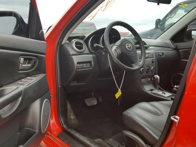 JM1BK323071644243 - 2007 MAZDA 3 S RED photo 9