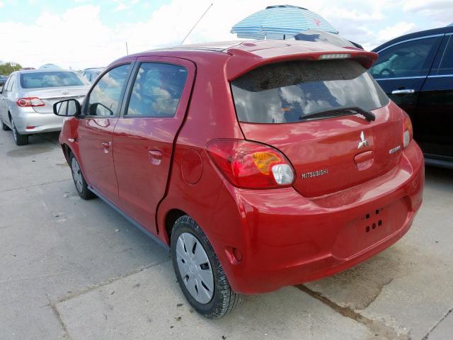 ML32A3HJ1EH008110 - 2014 MITSUBISHI MIRAGE DE RED photo 3