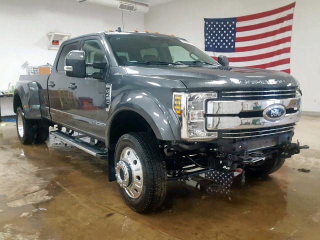 1FT8W4DT9KEE14770 - 2019 FORD F450 SUPER GRAY photo 1