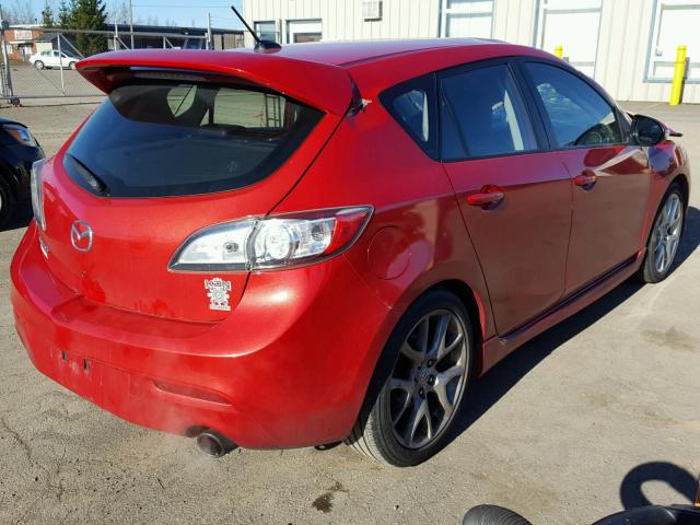 JM1BL1H31A1195493 - 2010 MAZDA SPEED 3 RED photo 4