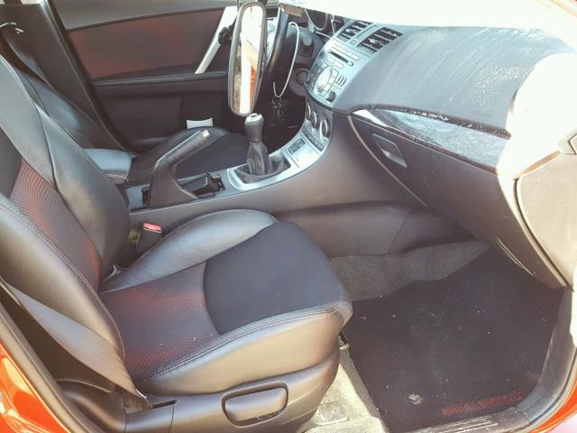 JM1BL1H31A1195493 - 2010 MAZDA SPEED 3 RED photo 5