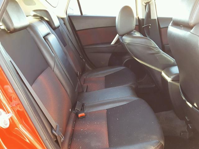 JM1BL1H31A1195493 - 2010 MAZDA SPEED 3 RED photo 6
