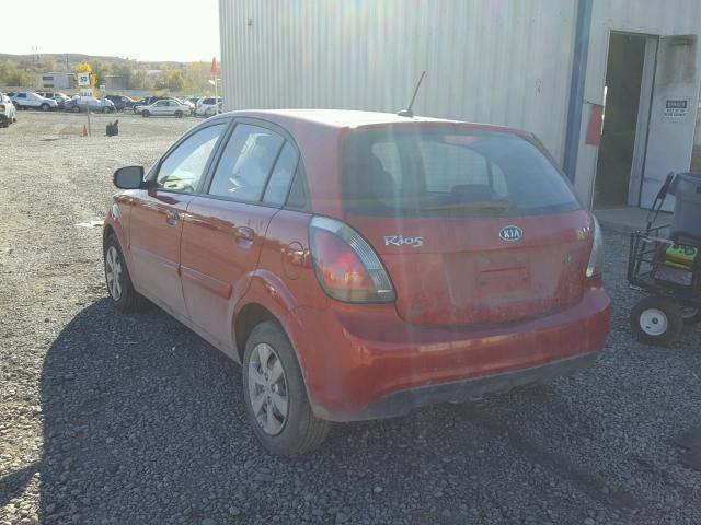 KNADH5A37B6793097 - 2011 KIA RIO BASE RED photo 3