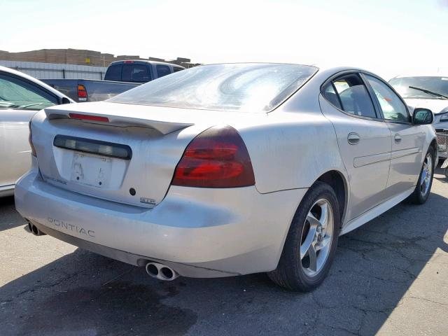 2G2WR524741186079 - 2004 PONTIAC GRAND PRIX SILVER photo 4