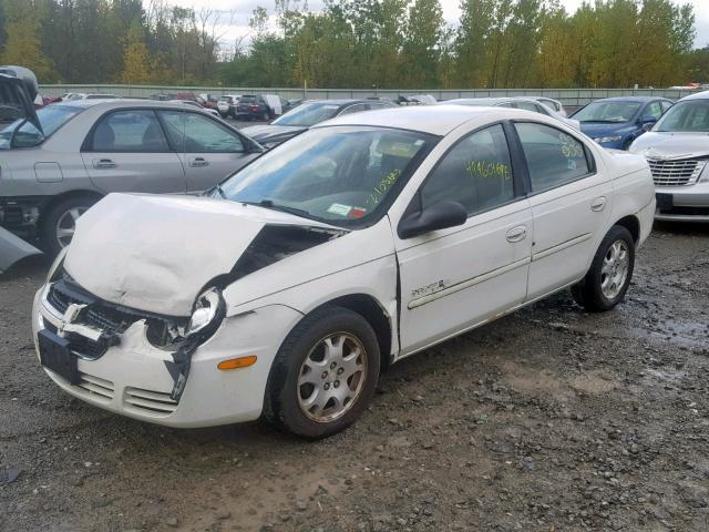 1B3ES56C85D163849 - 2005 DODGE NEON SXT WHITE photo 2