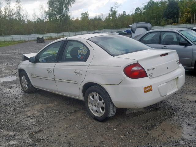 1B3ES56C85D163849 - 2005 DODGE NEON SXT WHITE photo 3