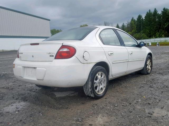 1B3ES56C85D163849 - 2005 DODGE NEON SXT WHITE photo 4